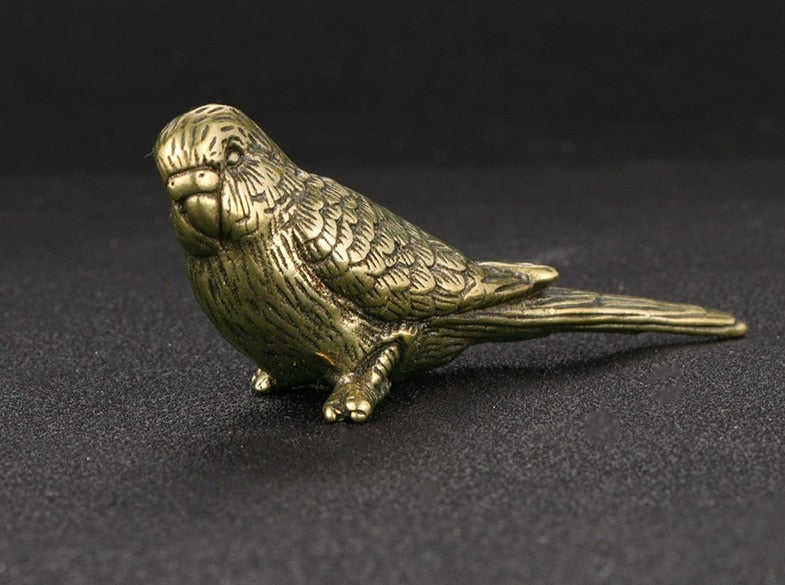 Brass Parrots by Style's Bug - Style's Bug 2 x Budgies