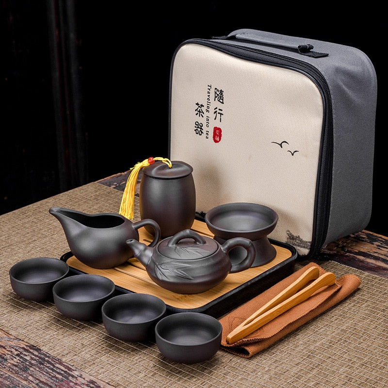 Portable Retro Clay Teaware set by SB - Style's Bug E
