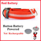 Anti-loss Dog LED Flashing Collar - Style's Bug Red + Battery / XS (28-38 cm)