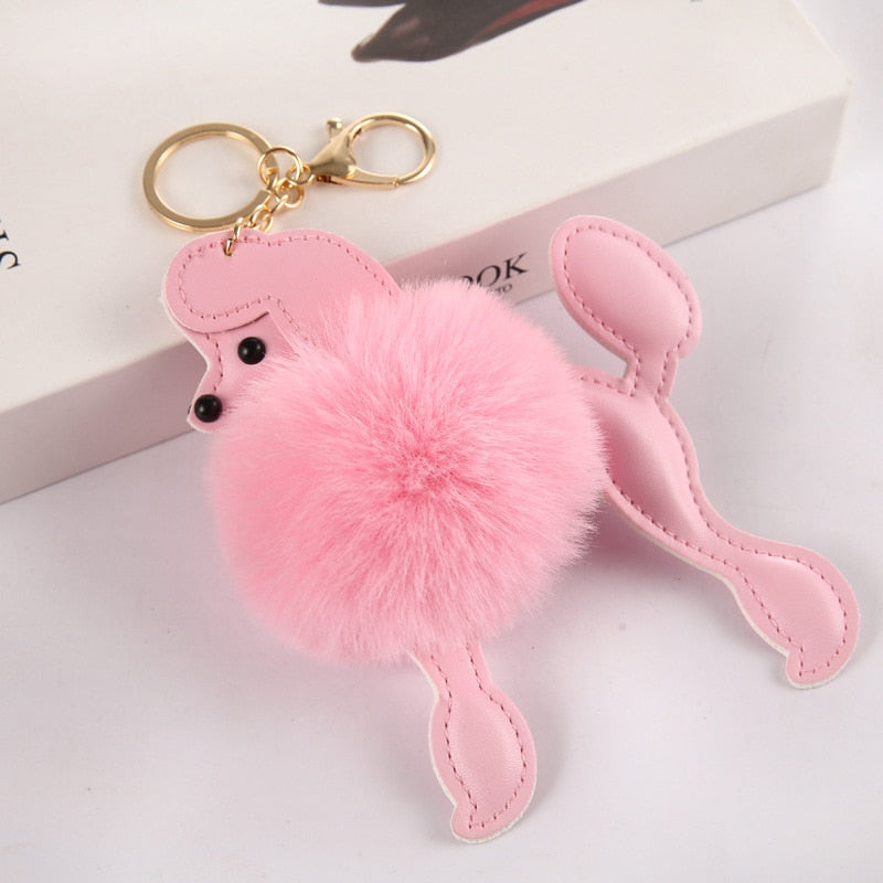 Standard Poodle keychains by SB (2pcs pack) - Style's Bug Pink (Most Popular)