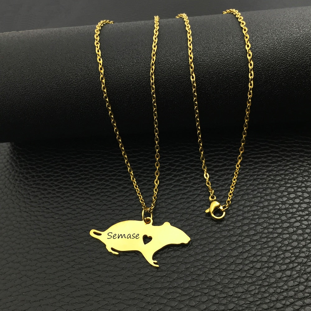 PAWsonalized Rat Necklace - Style's Bug Gold / 1 x necklace