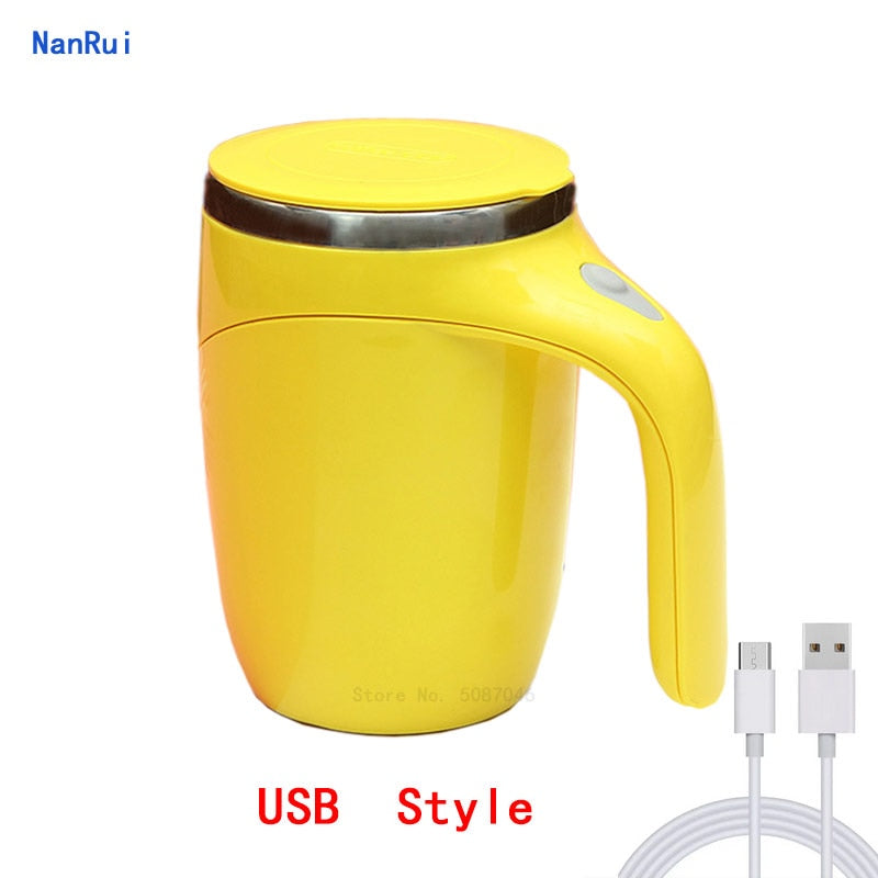 MugMaid™ - Automatic Self Stirring Mug - Style's Bug Yellow - USB