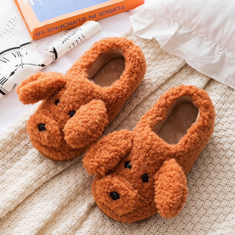 Poodle slippers by SB - Style's Bug Brown slip-on / 36-37 (22.5cm)
