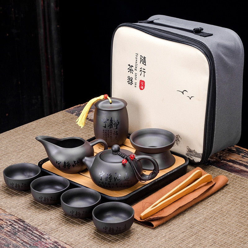 Portable Retro Clay Teaware set by SB - Style's Bug L