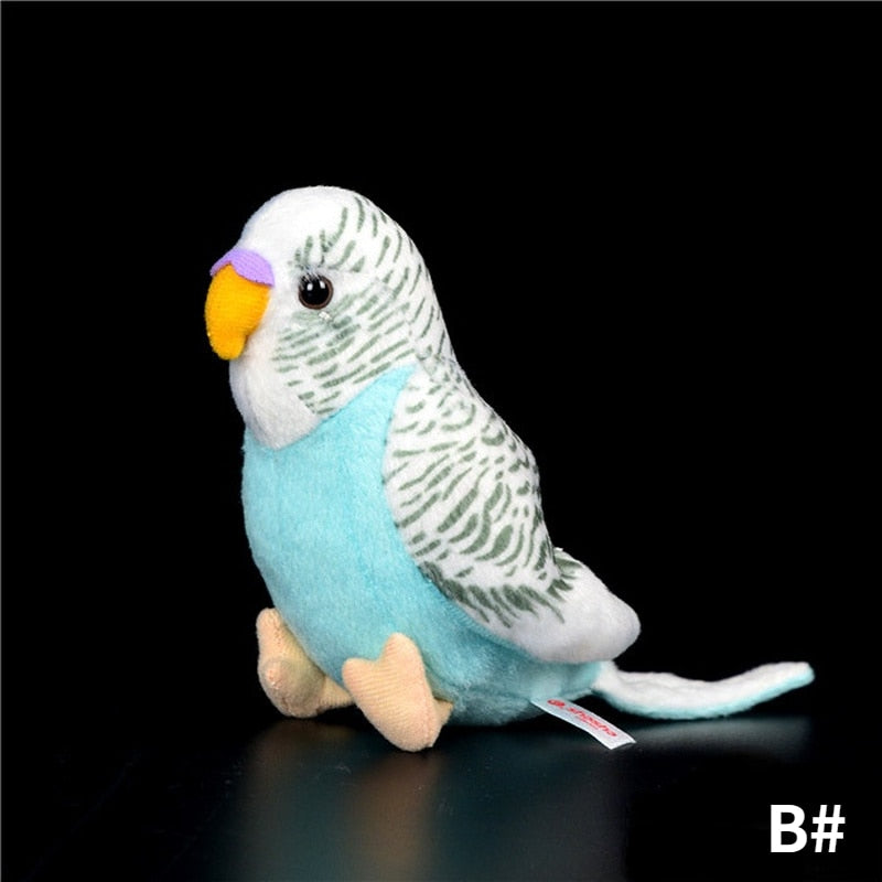 Lifelike Budgie Plushies by SB - Style's Bug Light blue