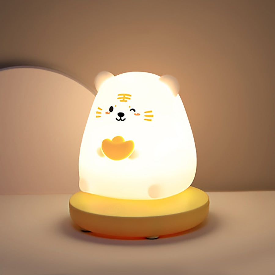 Chubby Squishy animal night lamps - Style's Bug Cat