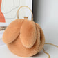 "Fluffy Bunny" mini shoulder bag by SB - Style's Bug Light Orange