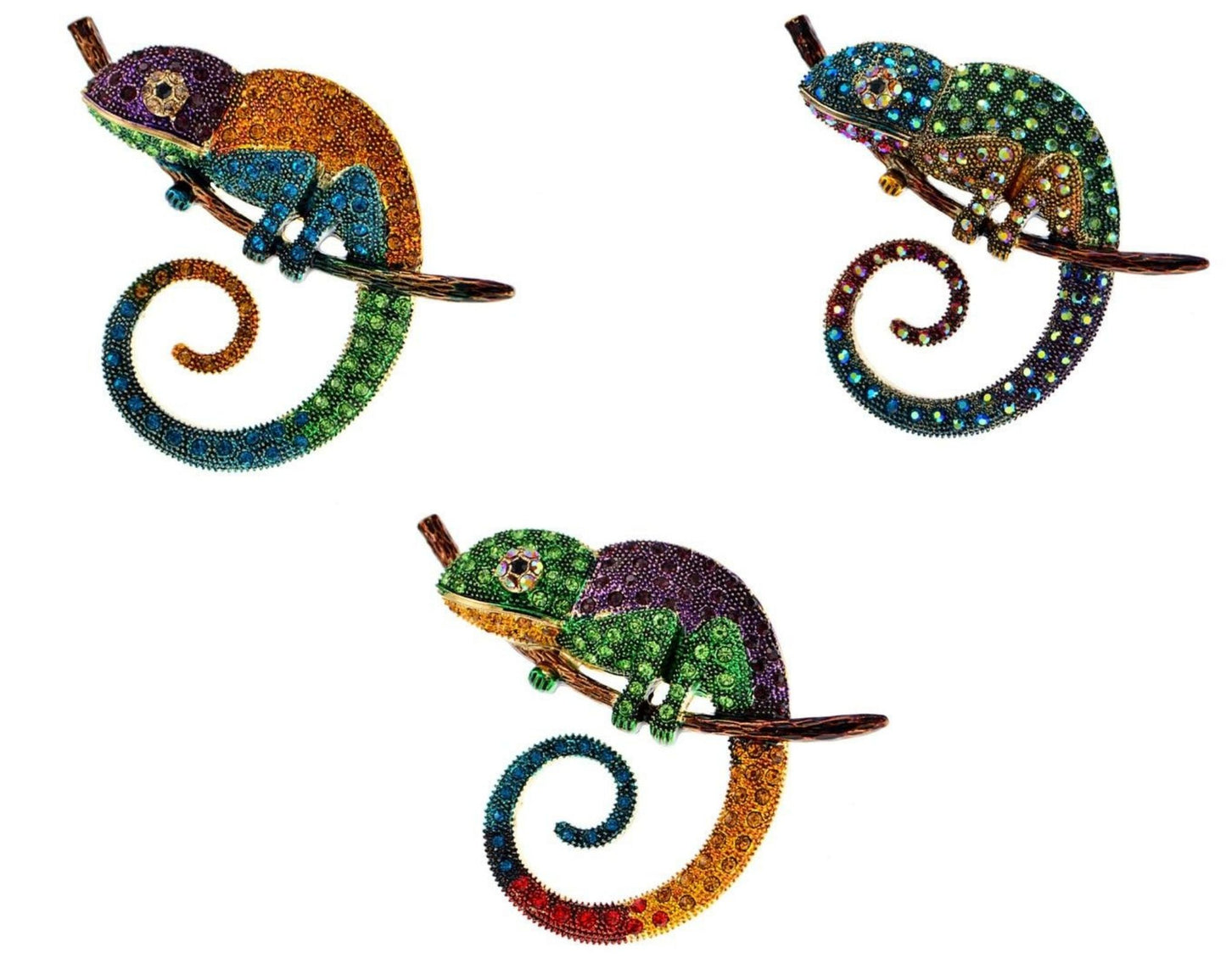 Chameleon Brooches by Style's Bug (2pcs pack) - Style's Bug Power pack ( All three pieces)