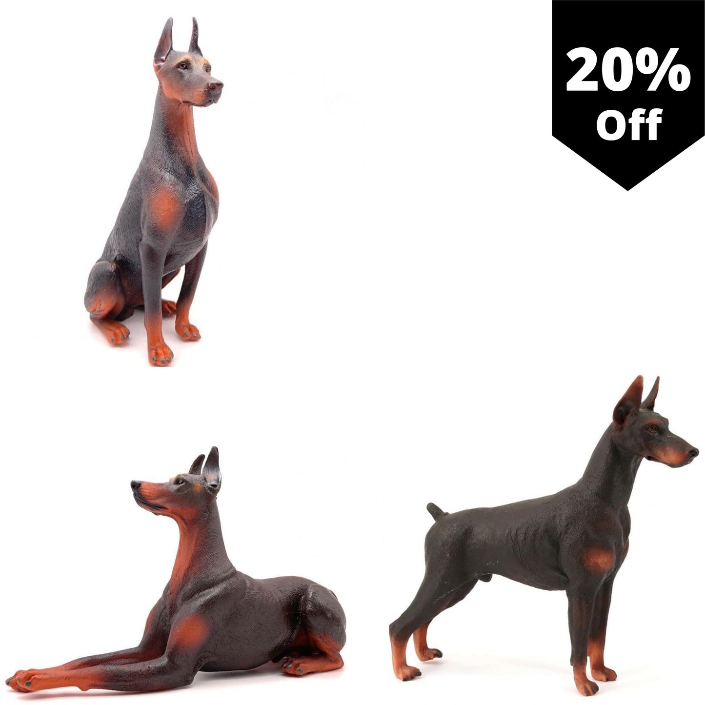 "Doby the Dobermann" Realistic ornaments by SB