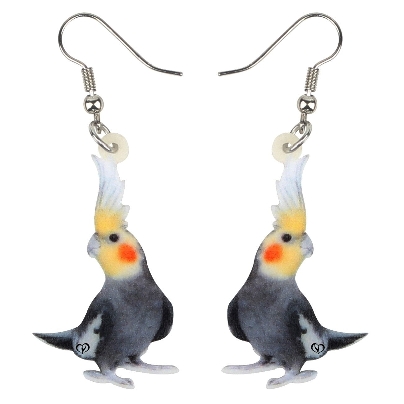 Acrylic Cockatiels by Style's Bug - Style's Bug 2 x Pair of earrings