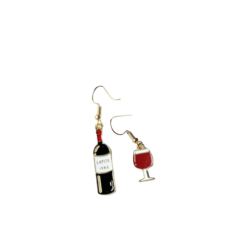 Wine earrings by Style's Bug (2 pairs pack) - Style's Bug