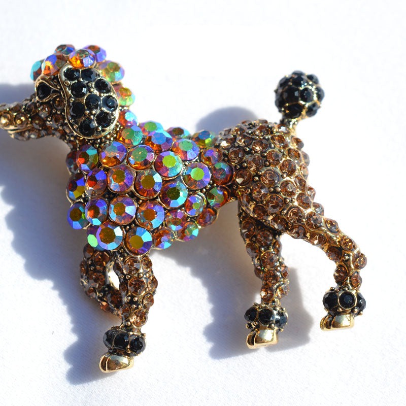 Realistic Poodle brooches