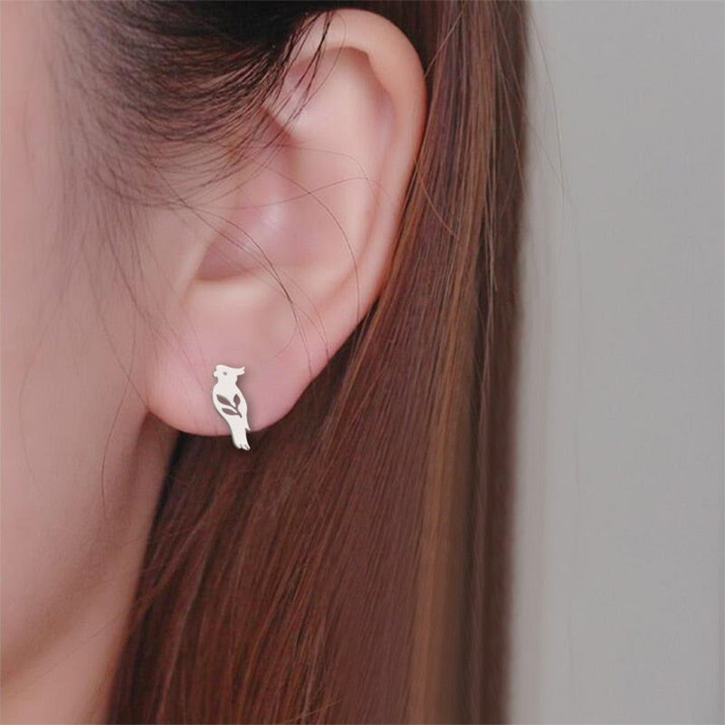 Cute Cockatiel earrings by Style's Bug (2 pairs pack) - Style's Bug