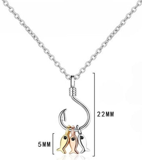 Fish Hook Necklace by Style's Bug - Style's Bug