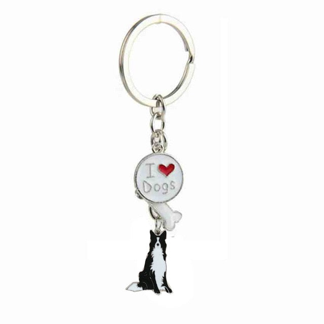 Border collie Keychains (2pcs pack) - Style's Bug