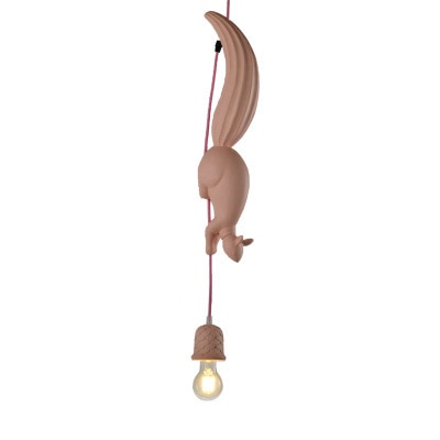 "Squirrel on the bulb" lamp by Style's Bug - Style's Bug Brown / 220V