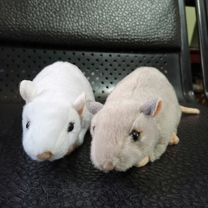 Rat plushies by Style's Bug - Style's Bug Both gray and white