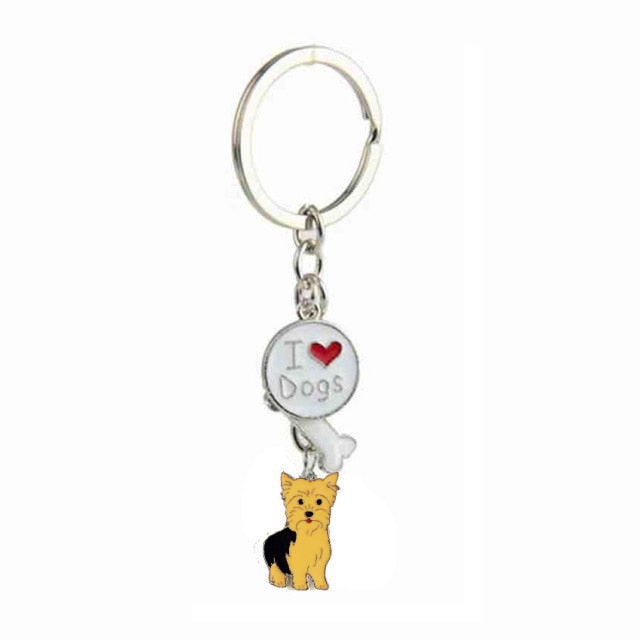 Yorkshire Terrier Keychains by Style's Bug (2pcs pack) - Style's Bug I love dogs