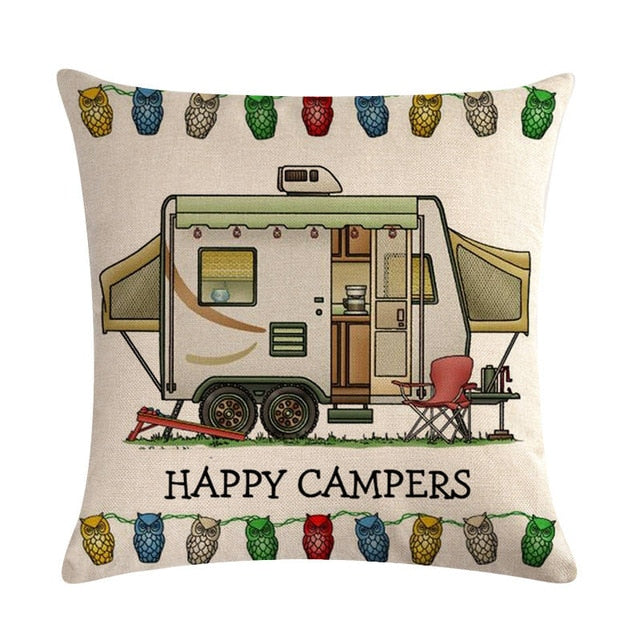 Happy Campers Pillow covers - Style's Bug 2