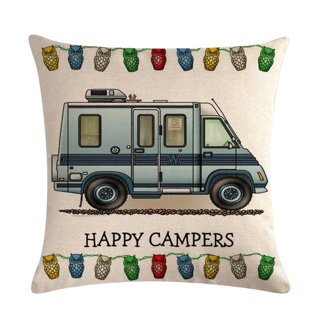 Happy Campers Pillow covers - Style's Bug 13
