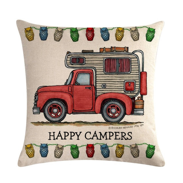 Happy Campers Pillow covers - Style's Bug 18