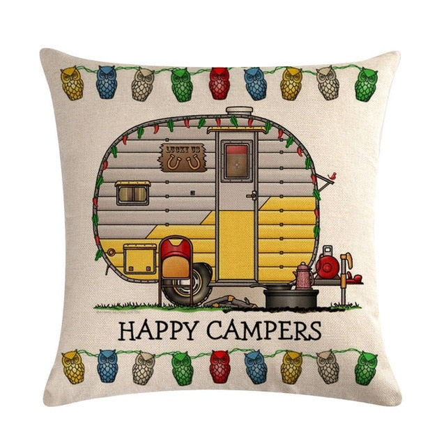 Happy Campers Pillow covers - Style's Bug 22