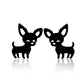 Chihuahua earrings (2 pairs pack) - Style's Bug Black