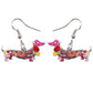 Colorful Dachshund earrings by Style's Bug - Style's Bug Red