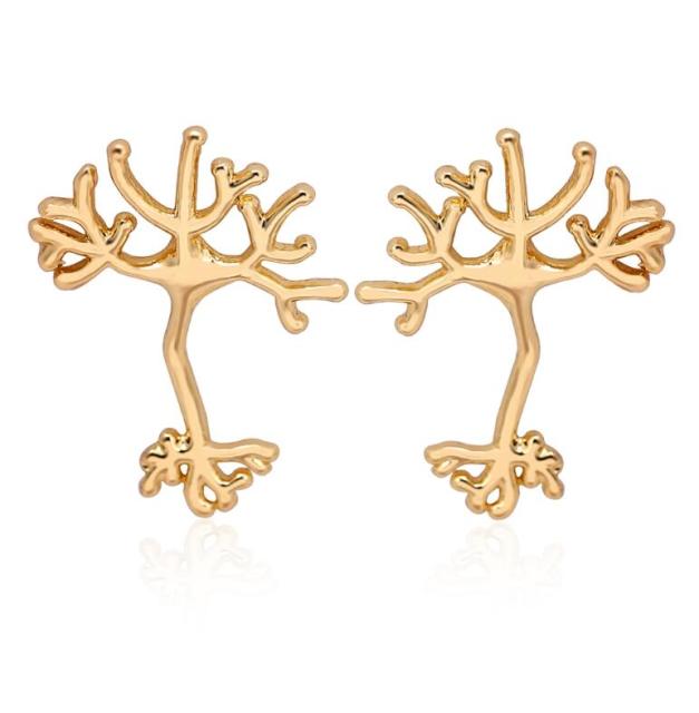 The Neuron earrings by Style's Bug (3 pairs pack) - Style's Bug Gold