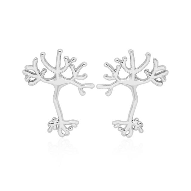 The Neuron earrings by Style's Bug (3 pairs pack) - Style's Bug Silver