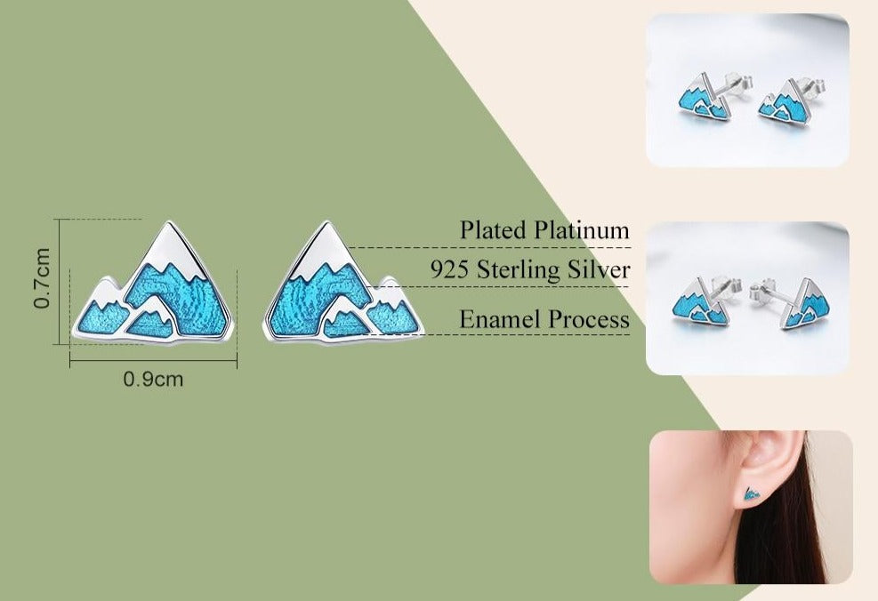 Iceberg Mountain earrings by Style's Bug - Style's Bug