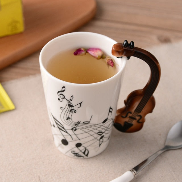 Musical instrument mugs by Style's Bug - Style's Bug Violin - A