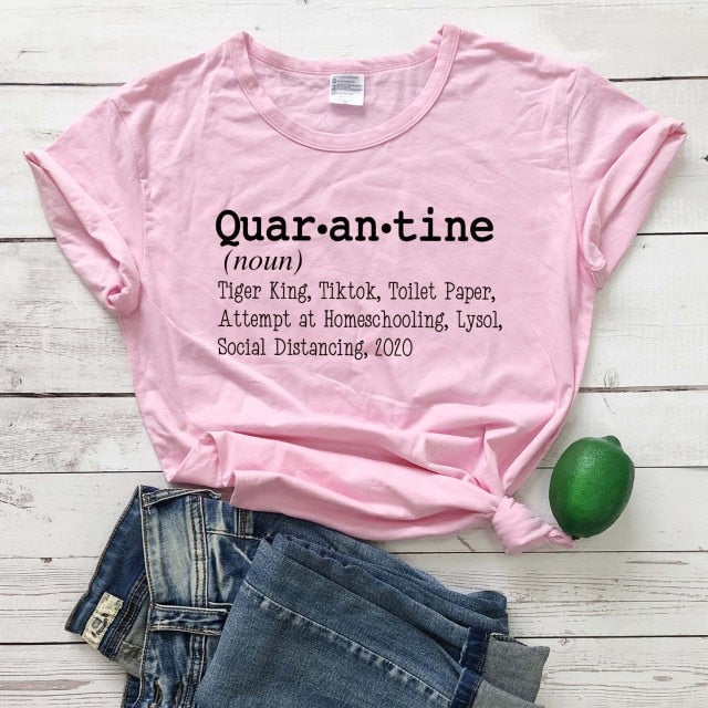 Quar-an-tine Synonyms by Style's Bug - Style's Bug Pink-black txt / XXXL