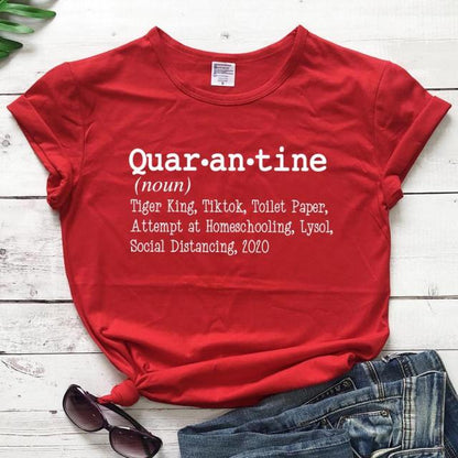 Quar-an-tine Synonyms by Style's Bug - Style's Bug Red-white txt / L