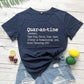 Quar-an-tine Synonyms by Style's Bug - Style's Bug Navy blue-white txt / L