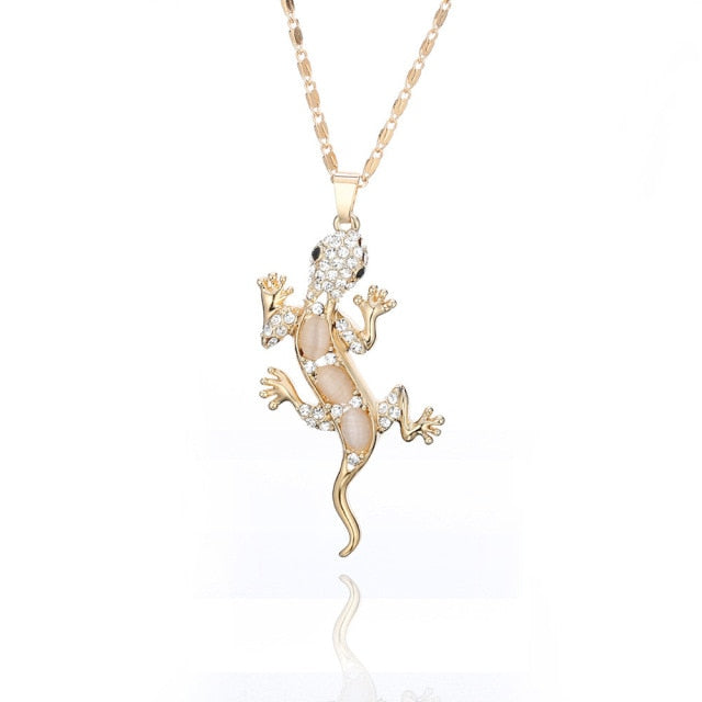 Gecko Necklaces by Style's Bug - Style's Bug Gold