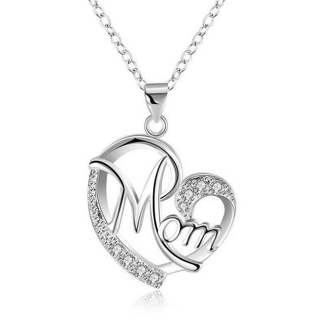 Loving Mom necklace by Style's Bug (2pcs pack) - Style's Bug Full Silver Plated