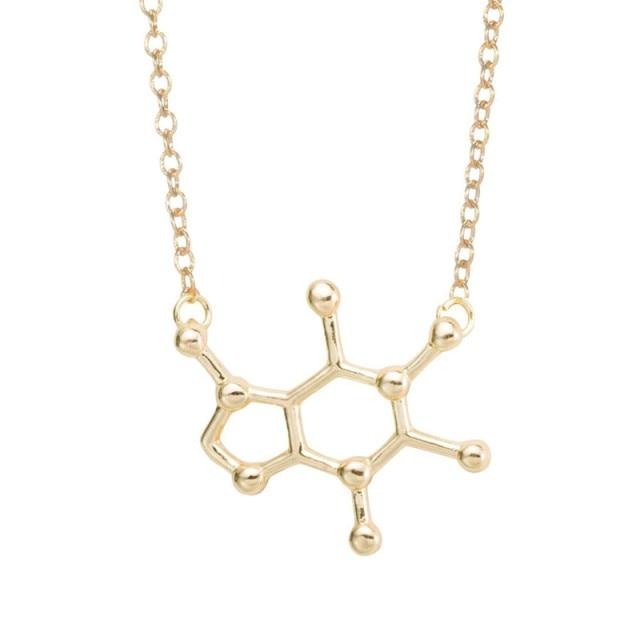 Molecule Necklaces by Style's Bug (2pcs pack) - Style's Bug caffeine Gold