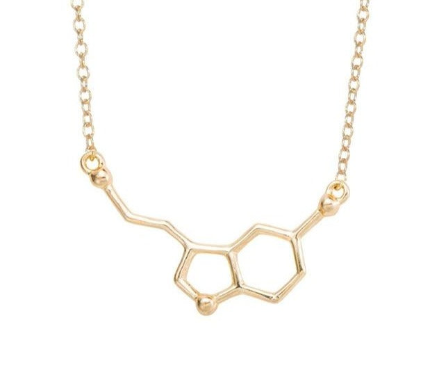 Molecule Necklaces by Style's Bug (2pcs pack) - Style's Bug Serotonin Gold
