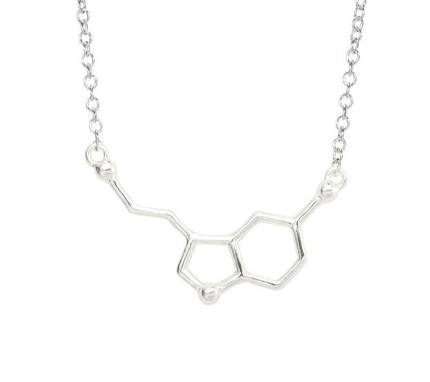 Molecule Necklaces by Style's Bug (2pcs pack) - Style's Bug Serotonin Silver