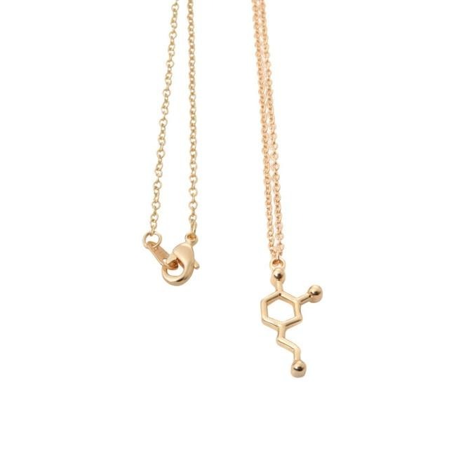 Molecule Necklaces by Style's Bug (2pcs pack) - Style's Bug Dopamine Gold 2