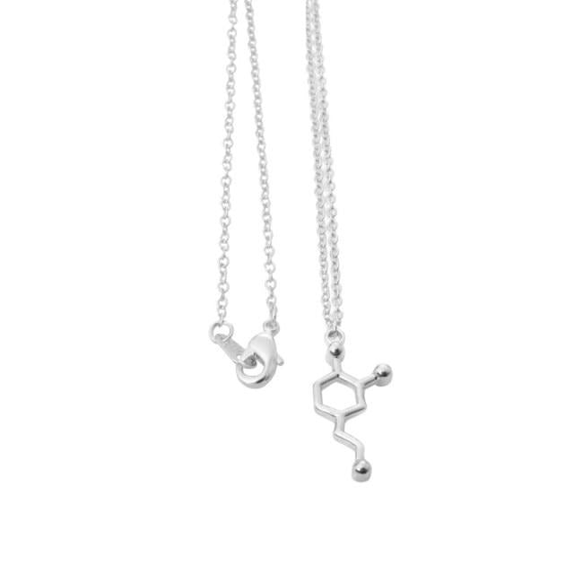 Molecule Necklaces by Style's Bug (2pcs pack) - Style's Bug Dopamine Silver 2