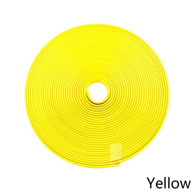 Car Wheel Rim Protectors - Style's Bug yellow