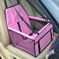Foldable Car Pet Seat with Safe Belt - Style's Bug Pink