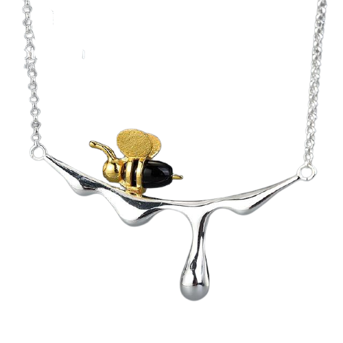 The Honey bee necklace - Style's Bug Silver