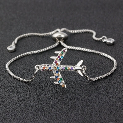 Airplane bracelet by Style's Bug - Style's Bug Silver