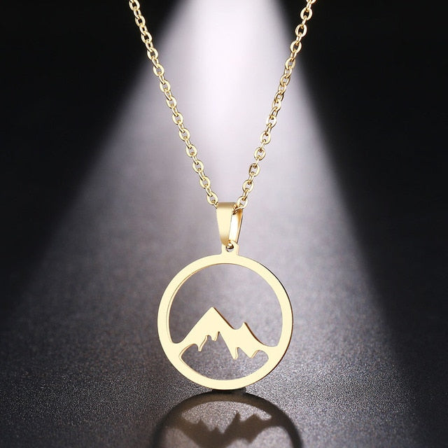 Mountain necklace by Style's Bug - Style's Bug Gold-color