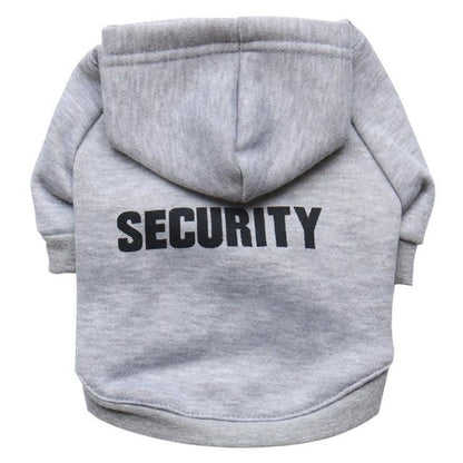 Security Officer dog hoodie - Style's Bug Grey / XS