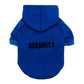 Security Officer dog hoodie - Style's Bug Blue / XS