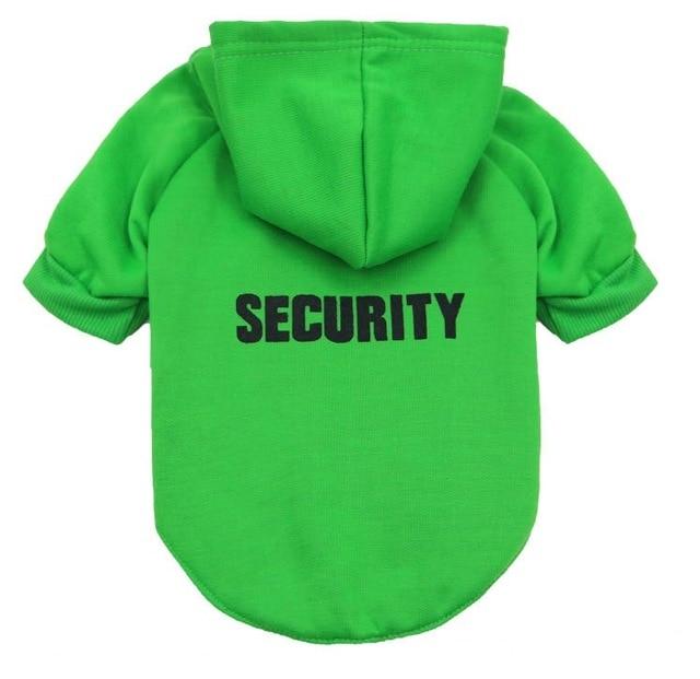 Security Officer dog hoodie - Style's Bug Green 2 / XS